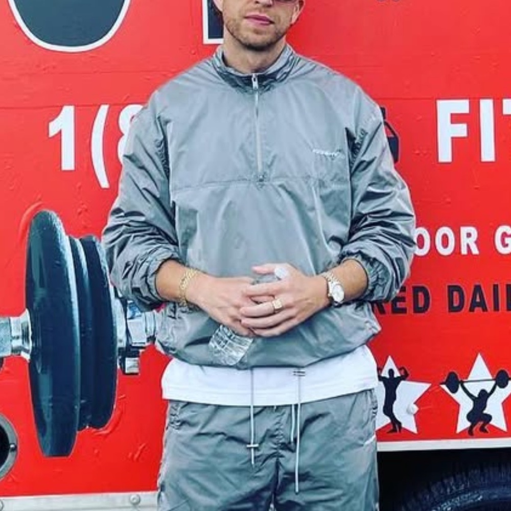 Men's Gray MISBHV Windbreaker Jacket